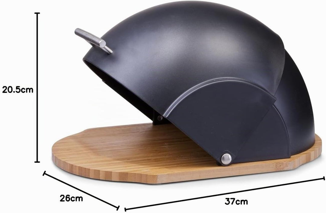 Zeller Brotkasten „schwarz/Bamus“, Holz, small, 27282