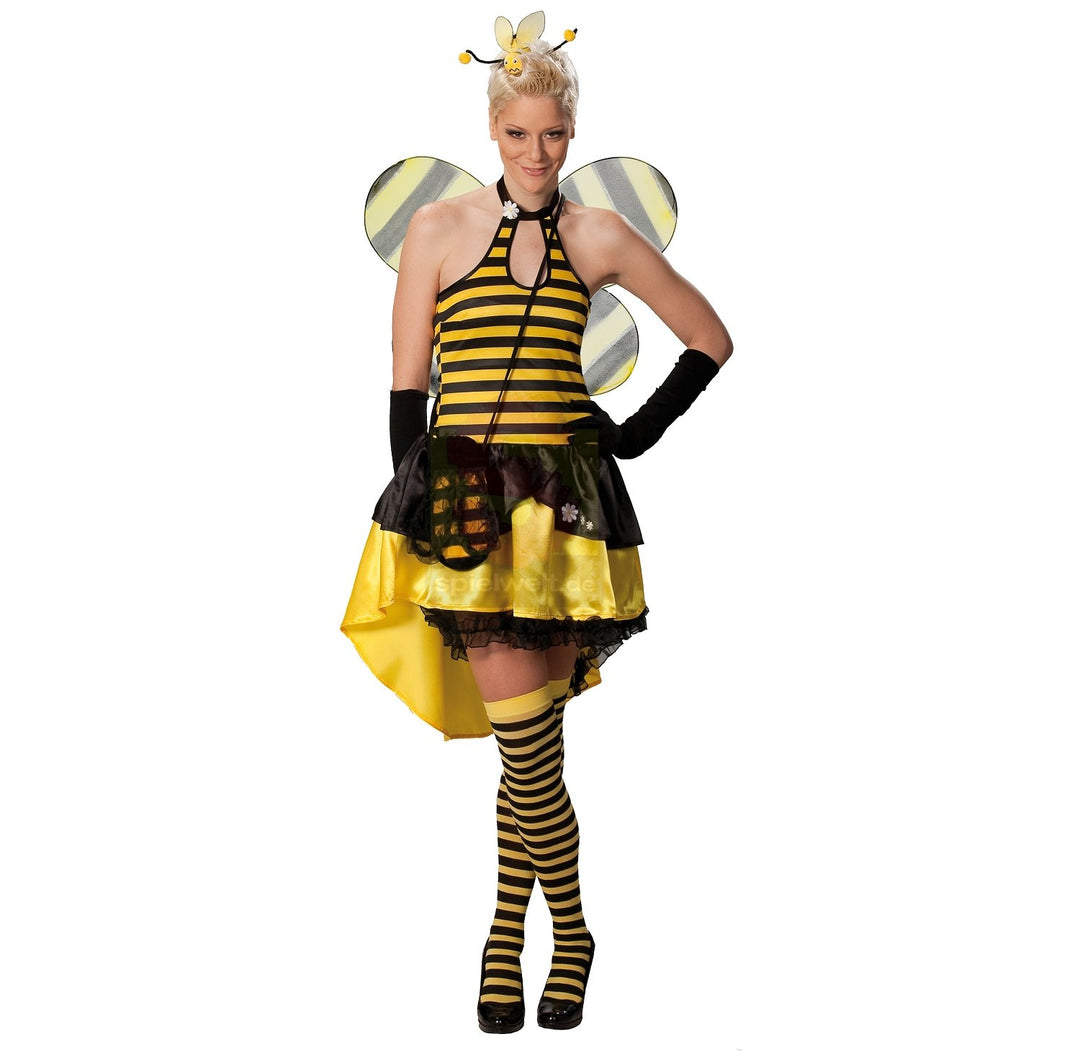 Rubie's Karneval Damen Kostüm Sexy Biene Kleid als Tier an Fasching Grösse 40