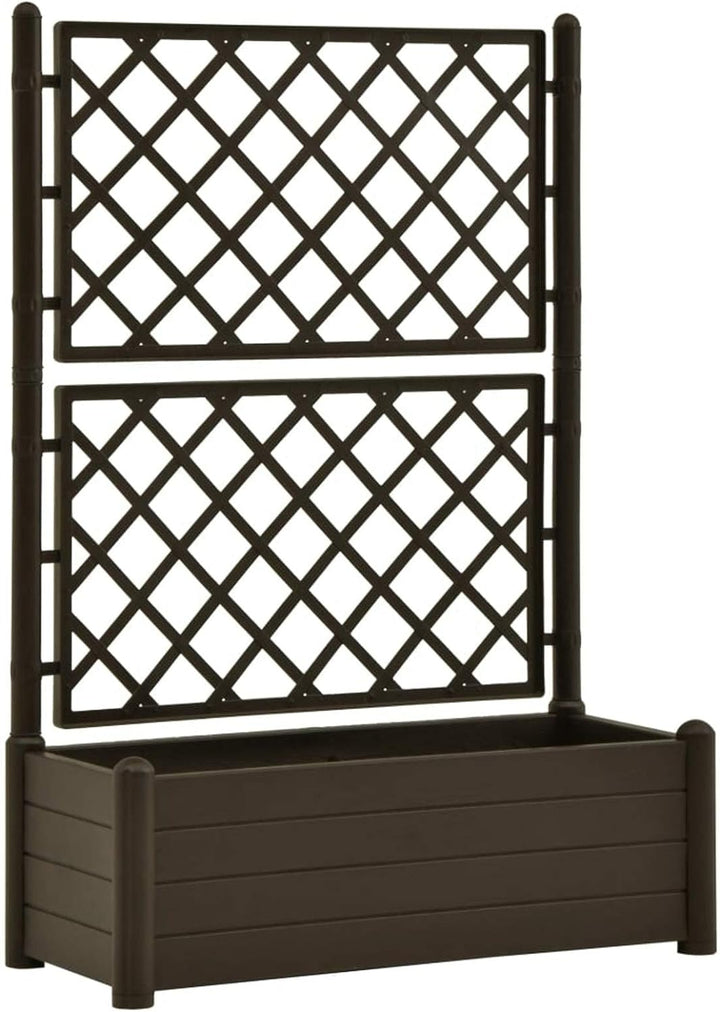Gecheer Pflanzkübel mit Spalier Blumenkästen Pflanzencontainer Gartenspalier Rankgitter Rankhilfe Pf
