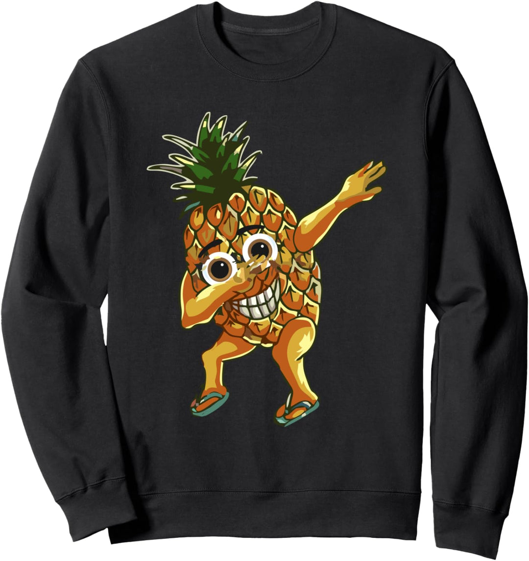 Lustige Ananas Aloha Strand Dabbing Ananas Sweatshirt