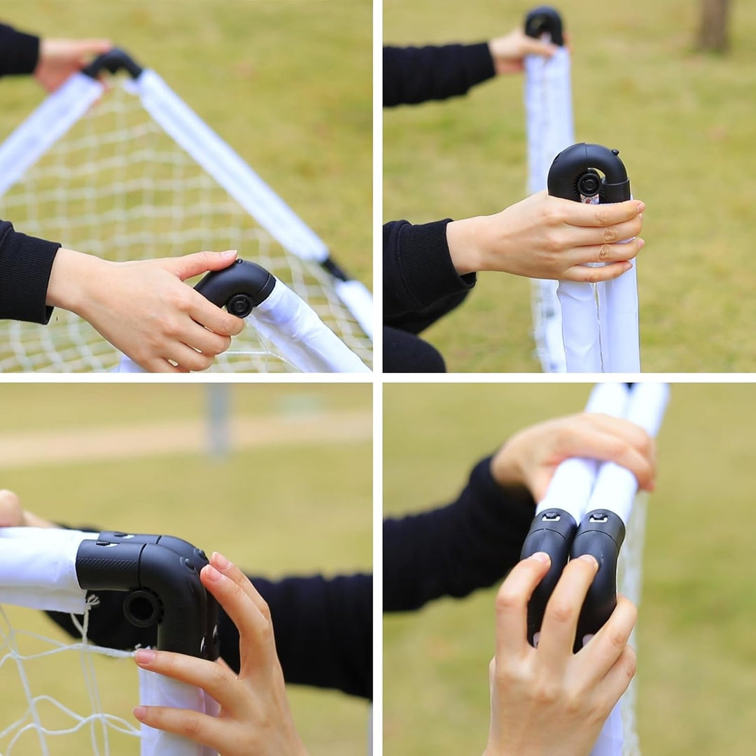 LZHDZQD Fussballtor, Kinder Fussballtor 60x45cm/ 90x60cm/ 115x80cm Fussballtore für Garten Kinder, F
