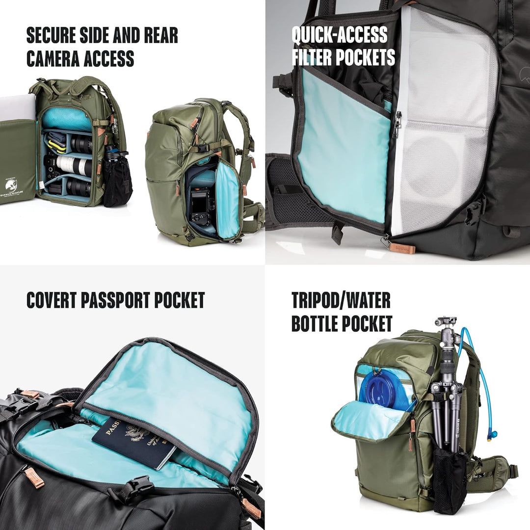 Shimoda Explore V2 Abenteuerrucksack, 30 l, Grösse M, Armeegrün Explore V2 30 Backpack Armee-grün, E
