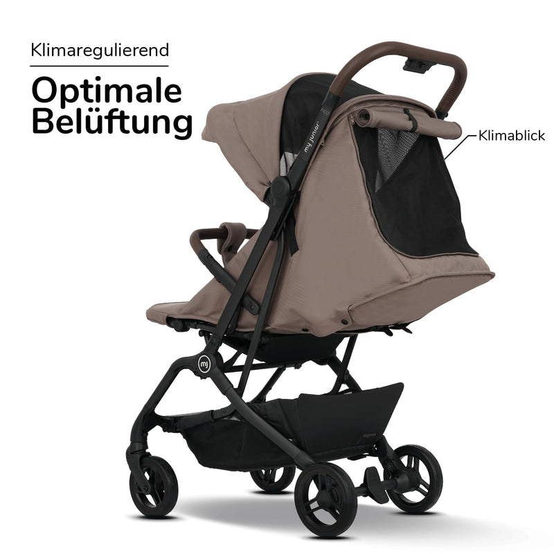 my junior® Buggy PICO² | bis 22kg | Einhand AutoFold-Klappmechanismus | Ergonomische Liegeposition n