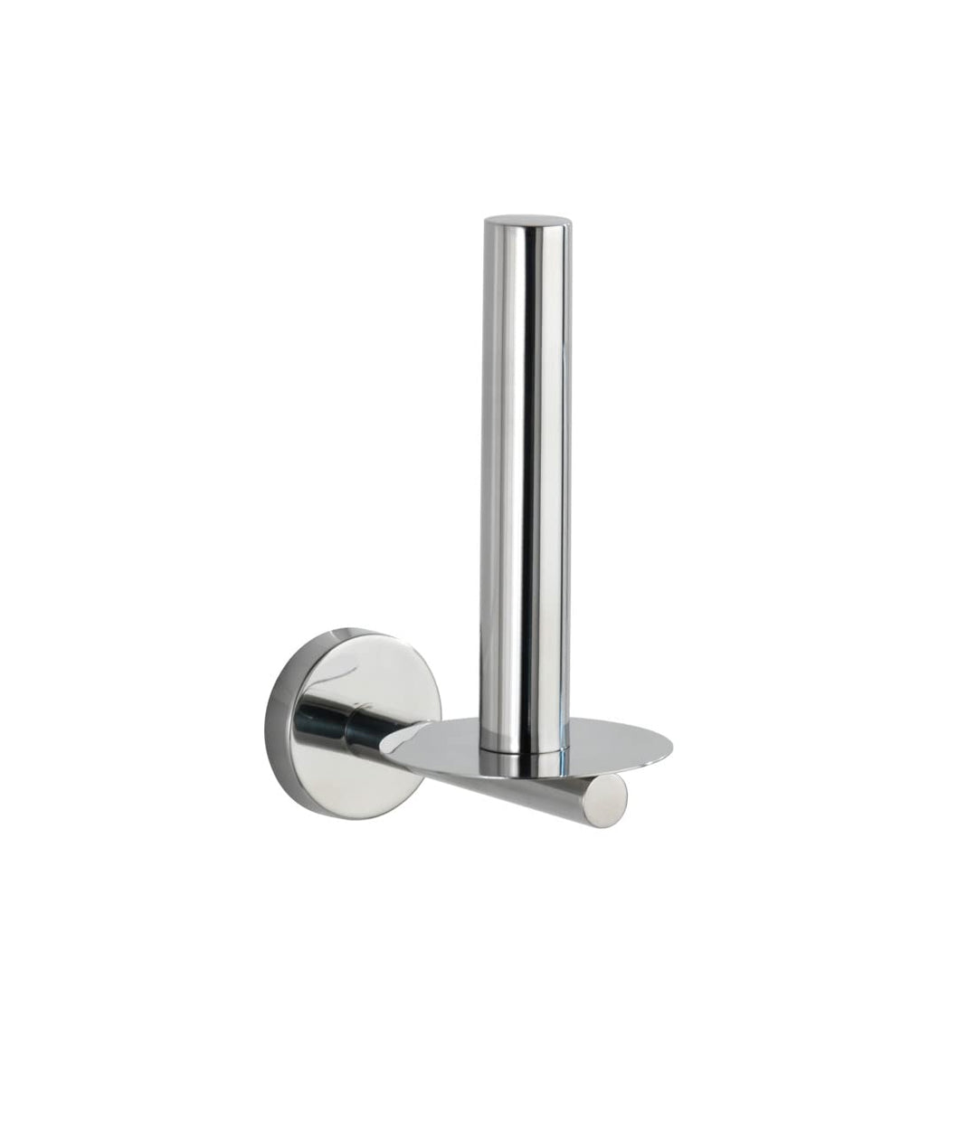 WENKO Ersatzrollenhalter Mod. Bosio Shine, Wandhalter für Toilettenpapier aus Edelstahl, glänzende O