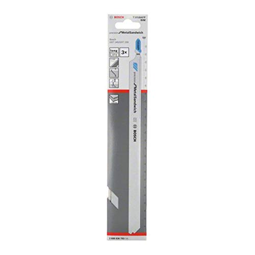 Bosch Stichsägeblatt T 1018 AFP Precision for Metal-Sandwich 3 Stk