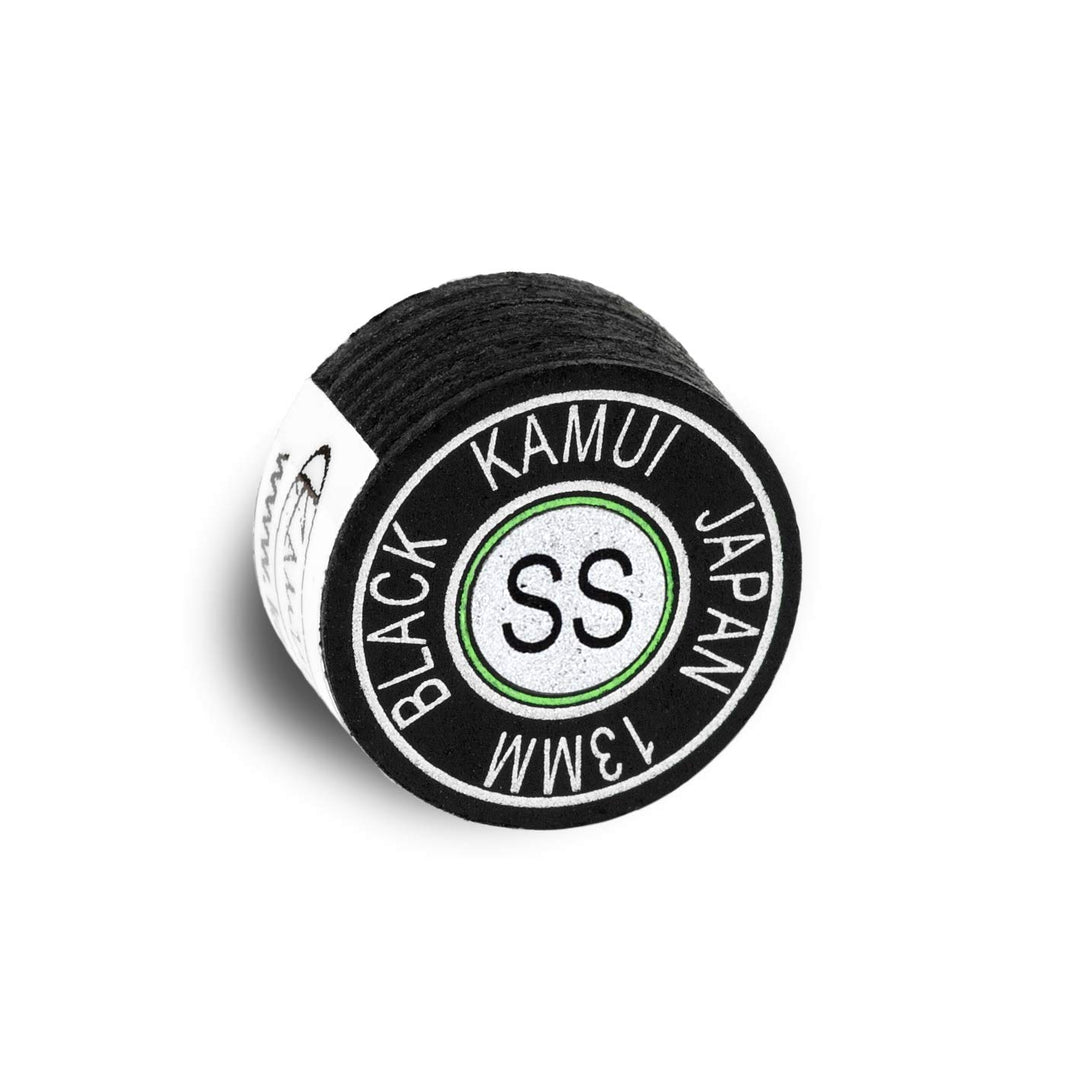 KAMUI Billardqueue-Spitze, laminiert, Schwarz, 1 Stück Super weich 13 mm, Super weich 13 mm