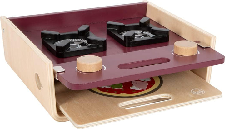 small foot Kinderküche Camping "tasty", Spielküche mit viel Zubehör, Rollenspielzeug für Kinder ab 3