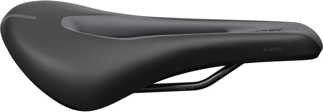 Terry Fahrradsattel Butterfly Exera Women, in der Farbe Schwarz, Polsterung: Comfort Foam, Sitzbreit