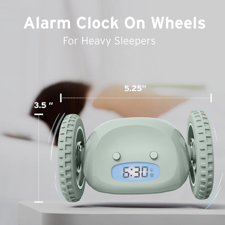 CLOCKY Lauter Wecker Digital Wecker Laut für tiefschläfer Erwachsene Jugendliche Lustig für schwerhö