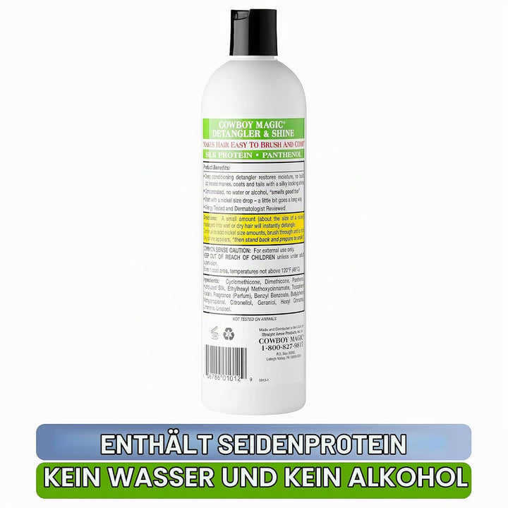Cowboy Magic Cowboy Magie Detangler und Shine - 16 oz - Clear, Unisex, CBM0007