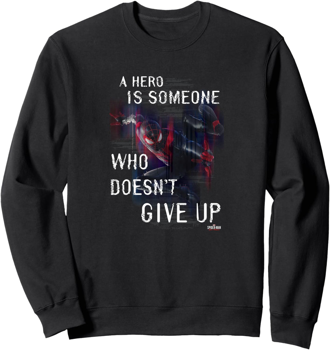 Marvel Spider-Man: Miles Morales A Hero Action Pose Sweatshirt