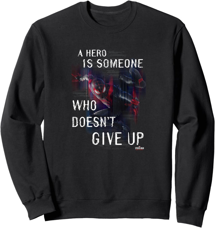 Marvel Spider-Man: Miles Morales A Hero Action Pose Sweatshirt