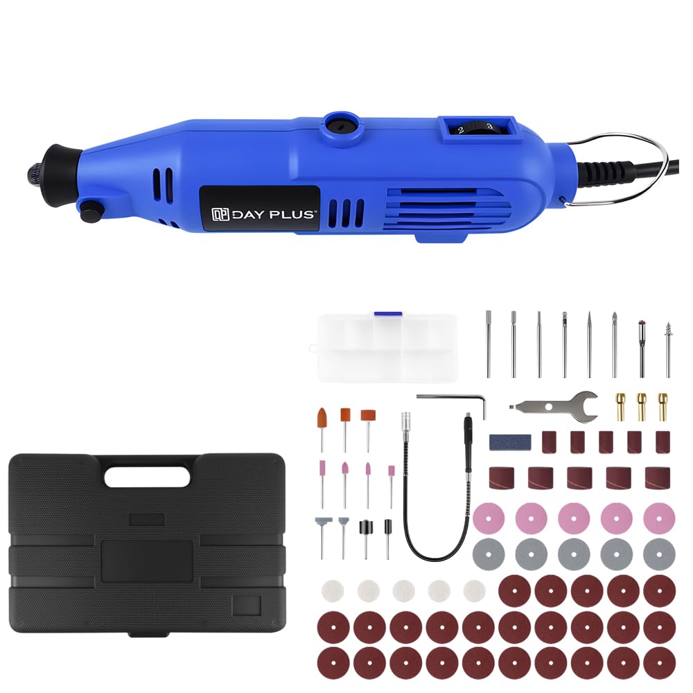 Mini Schleifer Multifunktionswerkzeug mit 80 Zubehör, 6-Variabler Geschwindigkeit, 10000-32000RPM Sc