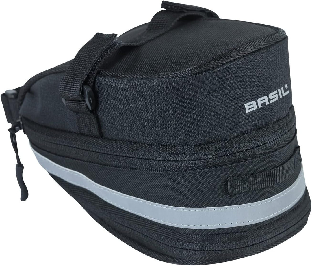 Basil Satteltasche Mada – 1 Liter – Schwarz – 11×10×9 cm, Schwarz