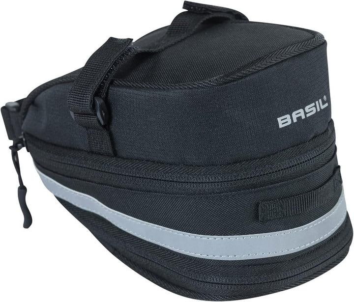 Basil Satteltasche Mada – 1 Liter – Schwarz – 11×10×9 cm, Schwarz