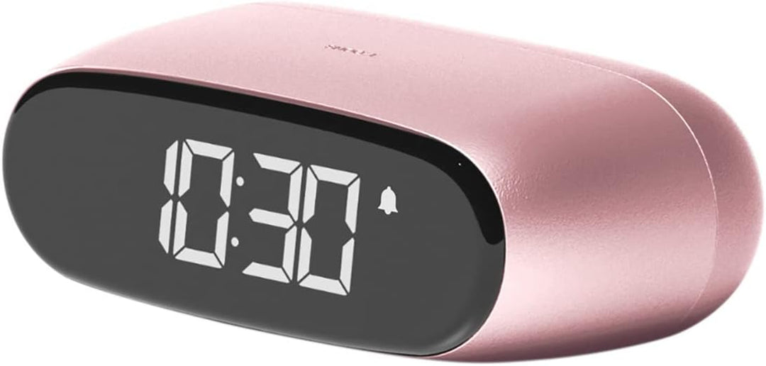 Lexon Minu Mini-Wecker, kompakt, mit VA-LCD-Display, Touchscreen-Bedienung, Snooze-Funktion und Hint