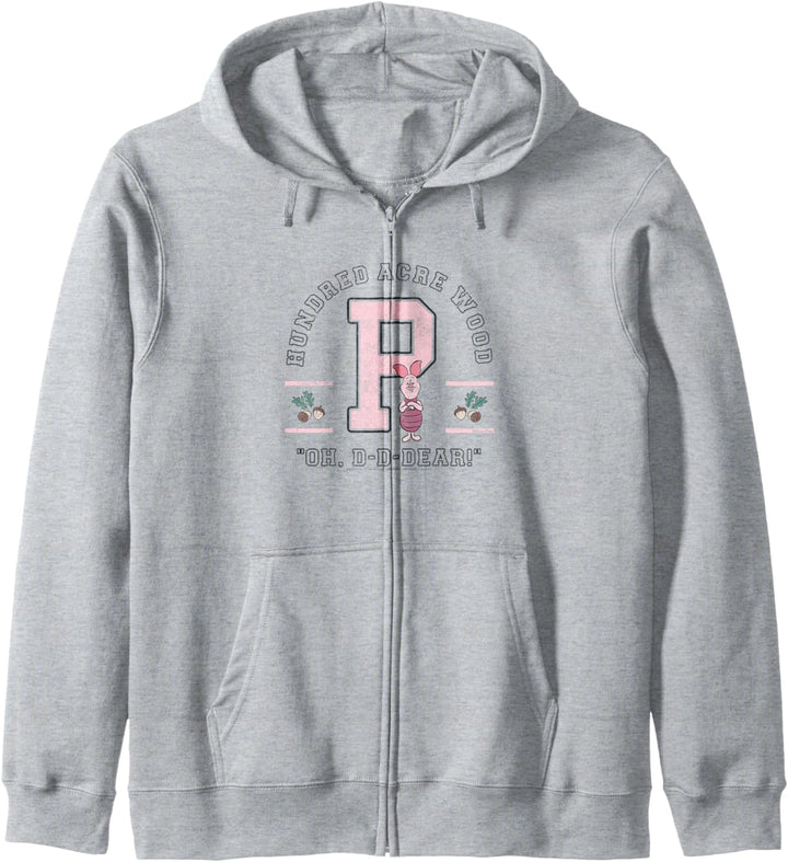 Disney Winnie The Pooh Piglet Collegiate Oh D-D-Dear! Kapuzenjacke