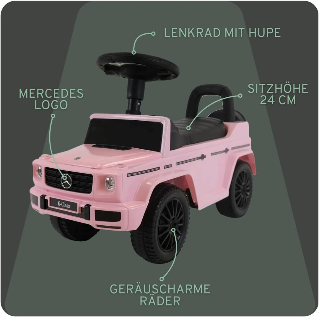 Mercedes Benz G350D rutschauto 1 Jahr (Retro rosa), Retro Rosa
