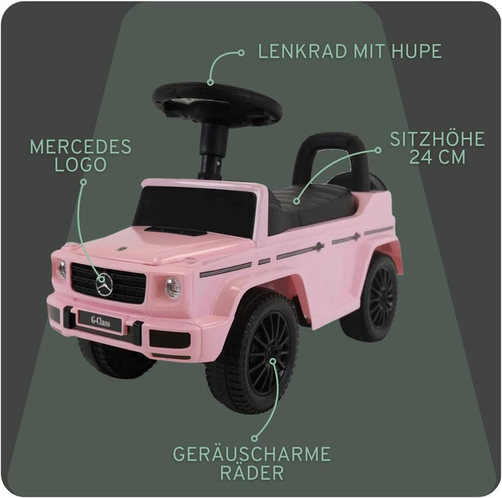 Mercedes Benz G350D rutschauto 1 Jahr (Retro rosa), Retro Rosa