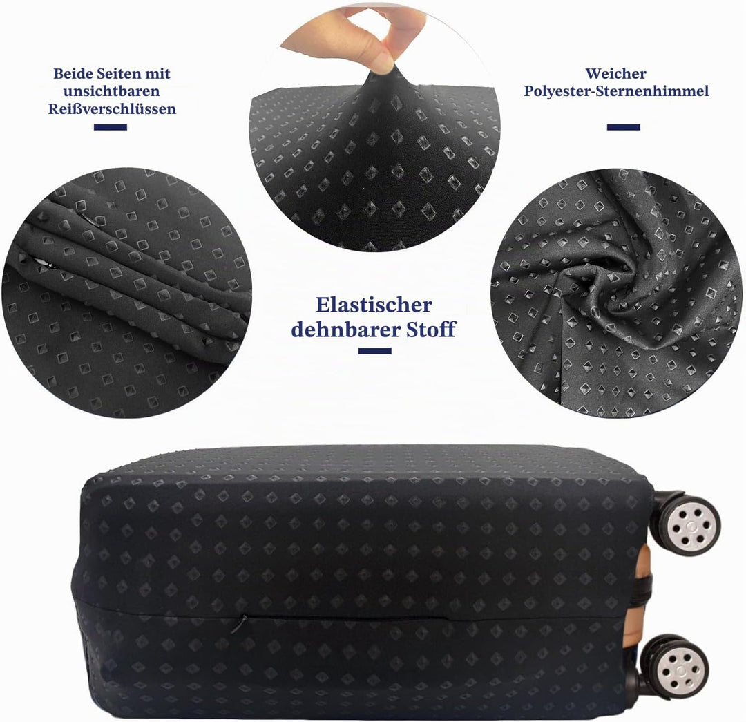 Koffer-Schutzhüllen - Gepäck elastisch Spandex Kofferschoner Abdeckung waschbar Gepäck Abdeckung S/M