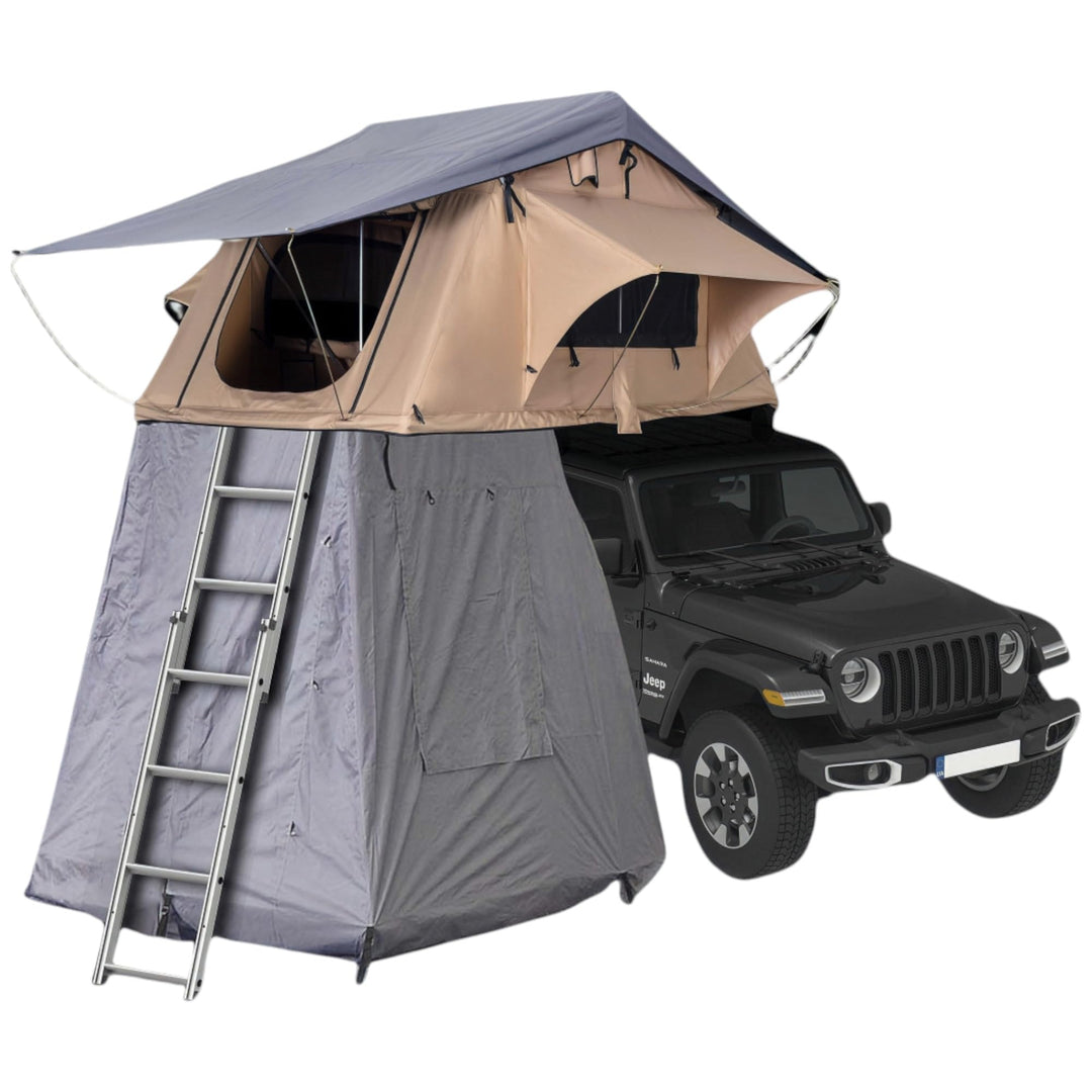 Swiss Outdoor S.O. Dachzelt Auto Camper Camping Vanlife ROOFI-10A mit Vorzelt