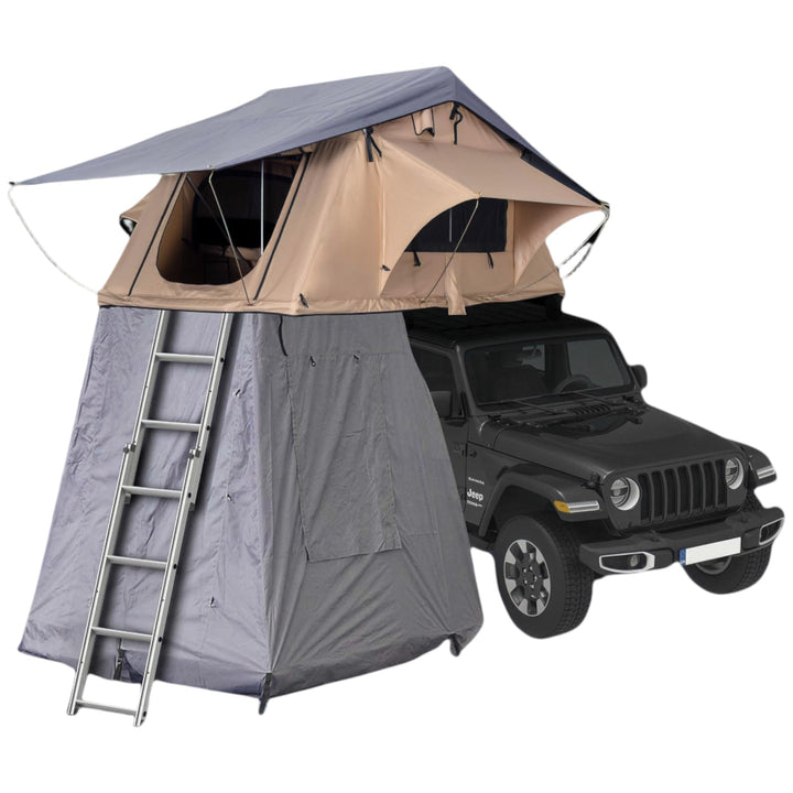 Swiss Outdoor S.O. Dachzelt Auto Camper Camping Vanlife ROOFI-10A mit Vorzelt