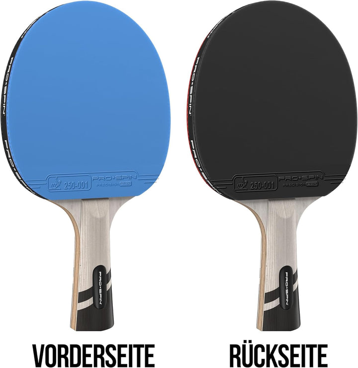 PRO SPIN Tischtennisschläger - Carbon Profischläger, Überlegener Präzision, Spin - Profi-Obergummi,