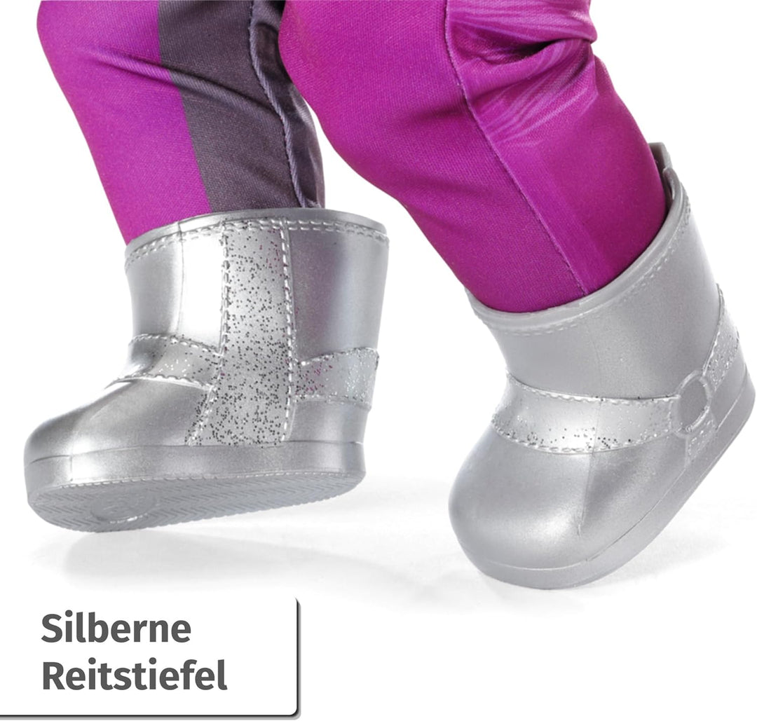 BABY born Deluxe Reiter-Outfit mit Hose, Stiefeln und Helm für 43 cm Puppen, 836194 Zapf Creation