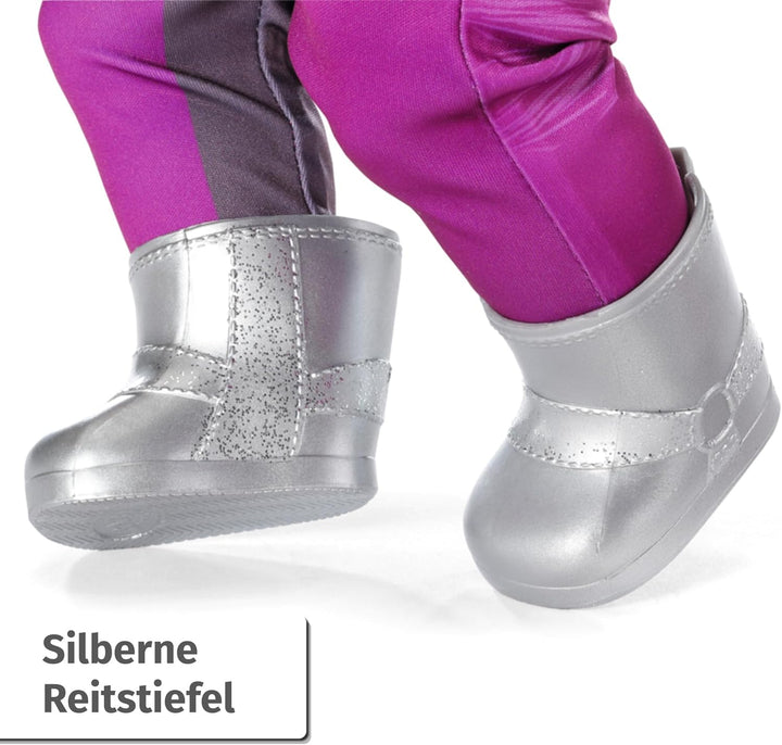 BABY born Deluxe Reiter-Outfit mit Hose, Stiefeln und Helm für 43 cm Puppen, 836194 Zapf Creation