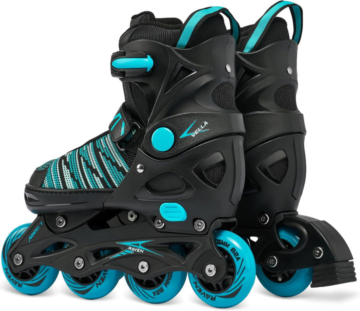 RAVEN 3in1 Inline Skates Triskates Rollschuhe Inliner für Kinder und Erwachsene verstellbar 40-43 (2