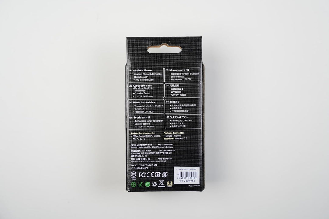 Perixx PERIMICE-802PP kabellose Bluetooth-Maus, tragbares Design, kompatibel mit Windows, iOS und An