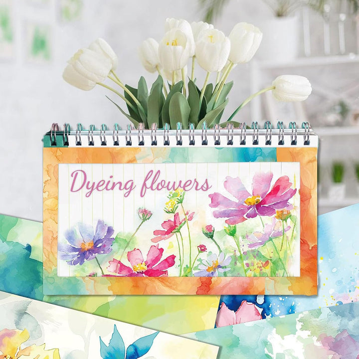 Scrapbook Papier 30x30 cm Scrapbook Bastelpapier mit Blumen Muster, Bunt Scrapbooking Papier Frühlin