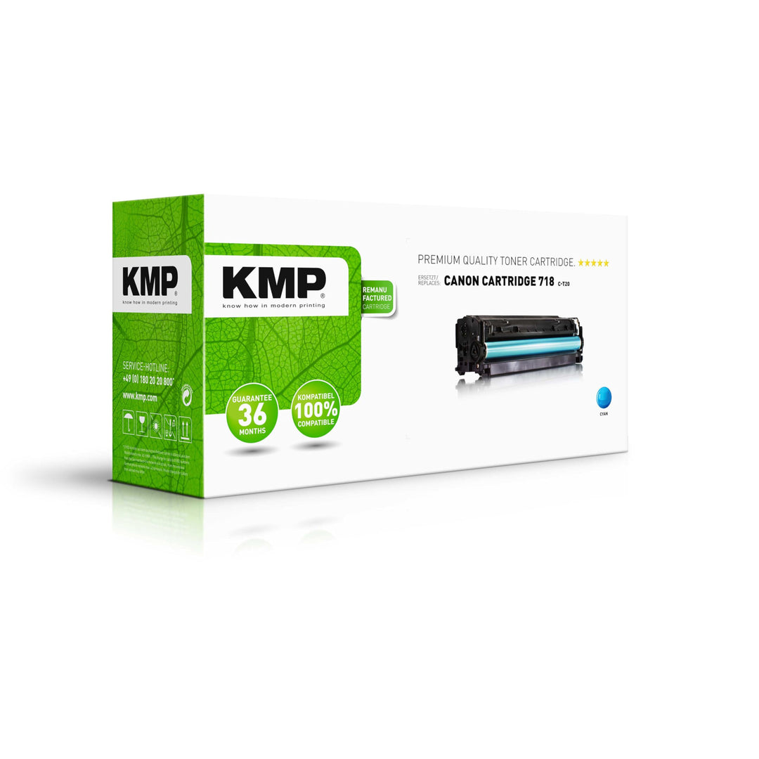 KMP Toner passend für Canon Cartridge 718C (2661B002) - für Canon i-SENSYS LBP-7200, LBP 7200 c, LBP