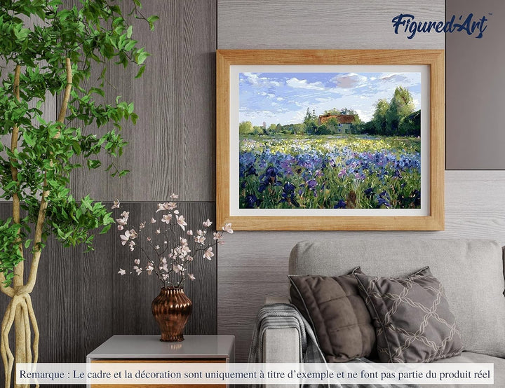 Figured'Art Malen Nach Zahlen Erwachsene Auf dem Land - Paint by Numbers Basteln DIY Bastelset 40x50