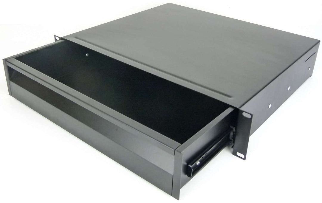 Adam Hall 19" Parts 874 E 02 A ERGO 19" Aluminium Rack Schublade 2 HE Aluminum 2 HE, Aluminum 2 HE