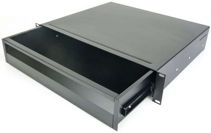 Adam Hall 19" Parts 874 E 02 A ERGO 19" Aluminium Rack Schublade 2 HE Aluminum 2 HE, Aluminum 2 HE
