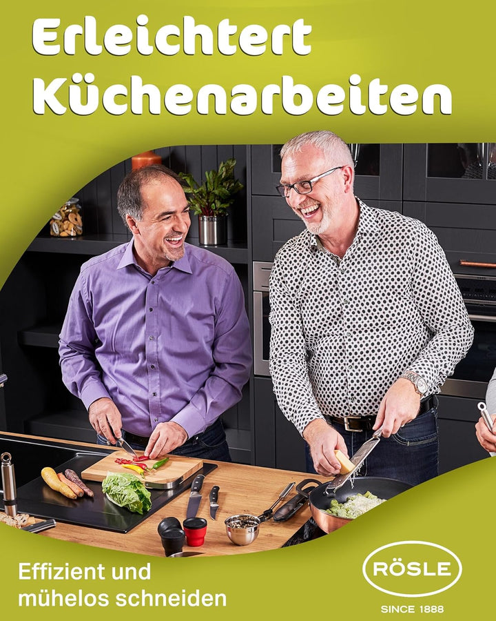 RÖSLE Fleischmesser Tradition, Hochwertiges Küchenmesser zum Schneiden aller Arten von Fleisch, Tran