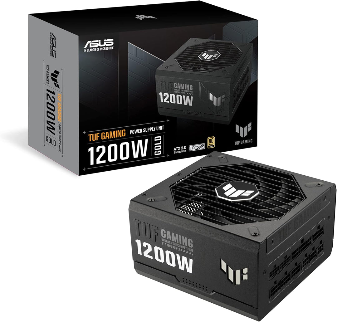 ASUS TUF Gaming 1200W Gold Netzteil (1200 Watt, vollmodulares Netzteil, ATX 3.0-kompatibel, Axial-te