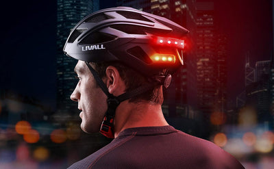 Livall BH60SEPLUS 2018 Smart-Bike-Bluetooth-Helm mit kabelloser Lenkerfernbedienung, Schwarz