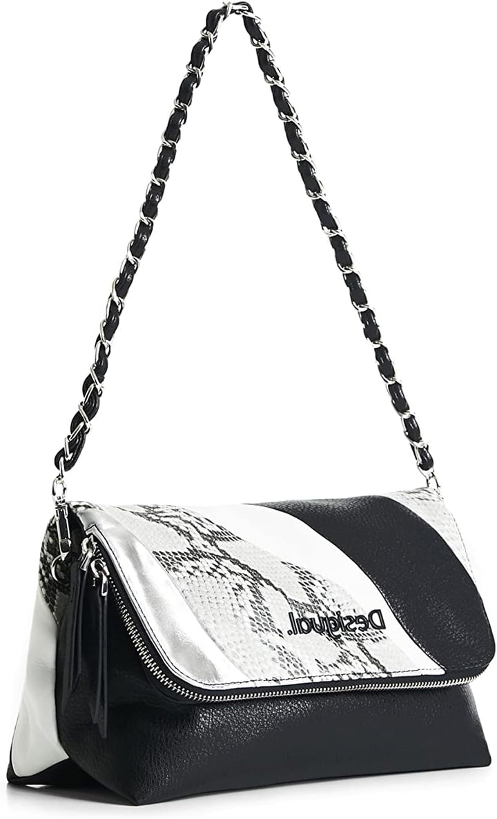 Desigual Women's Black Bag_Patch PSICO Snake VEN 2000