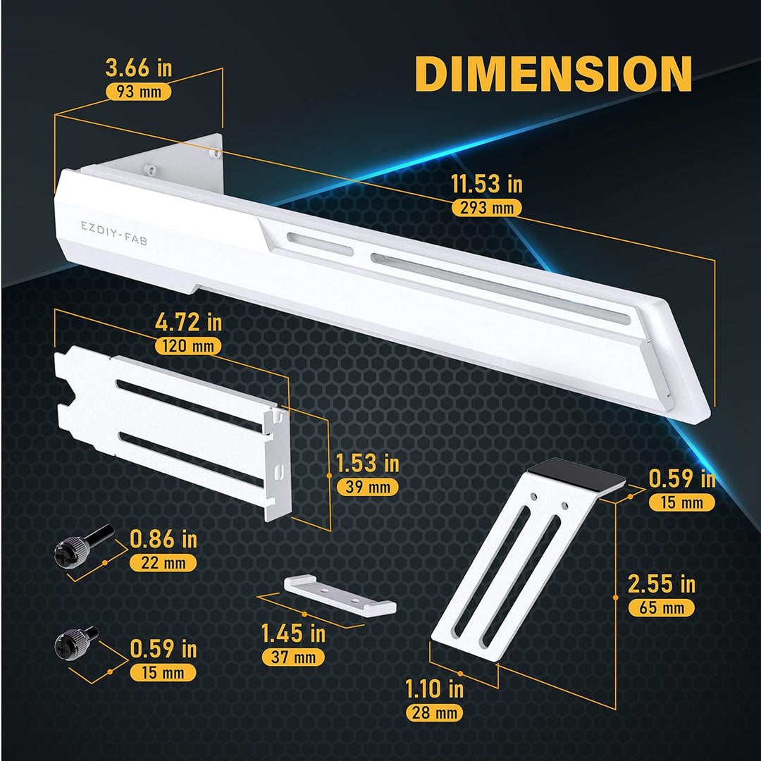 EZDIY-FAB GPU-Halterung Grafikkarte GPU-Unterstützung Videokartenhalterung Halterung,Schanzbare Stru