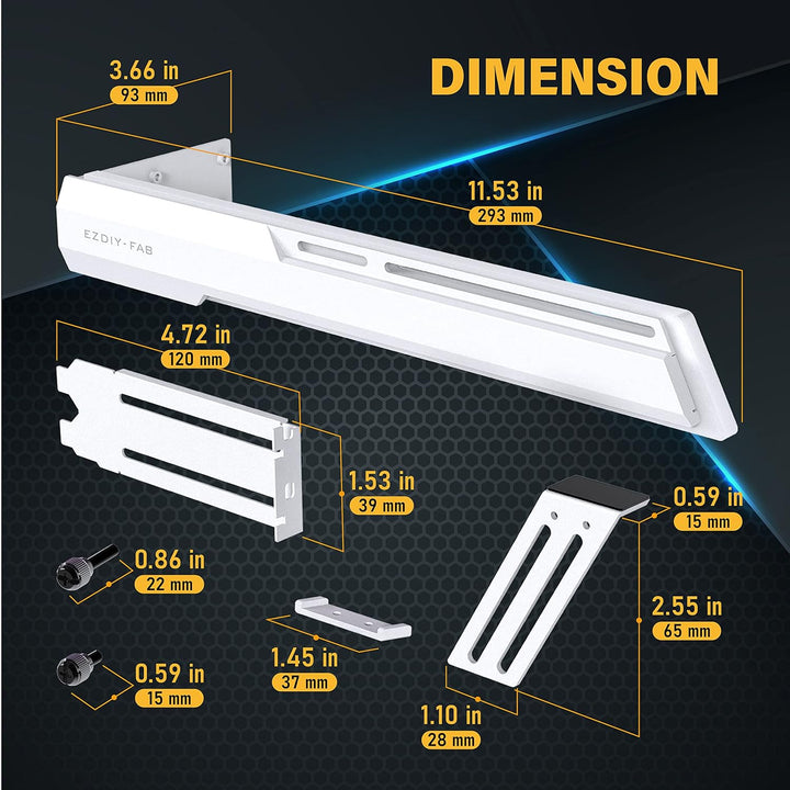 EZDIY-FAB GPU-Halterung Grafikkarte GPU-Unterstützung Videokartenhalterung Halterung,Schanzbare Stru