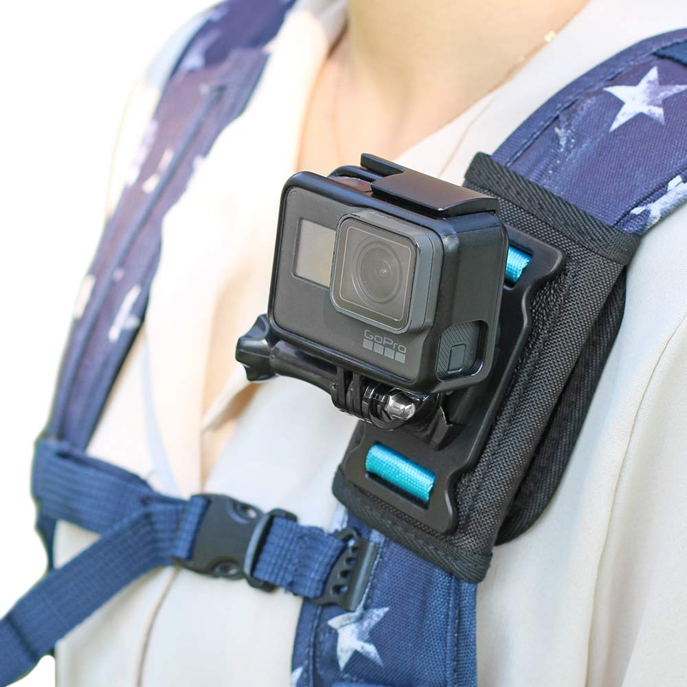 SKEZN Rucksack Schultergurt Mount Kamera mit verstellbarem Schulterpolster und 360 Grad drehbarer Ba