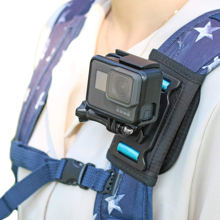 SKEZN Rucksack Schultergurt Mount Kamera mit verstellbarem Schulterpolster und 360 Grad drehbarer Ba
