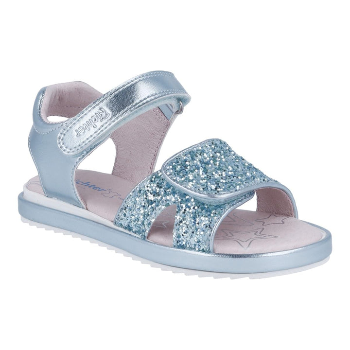Richter Kinderschuhe Mädchen Halbschuhe Klett Sandale Rosa Freizeit, 26 EU Turquoise