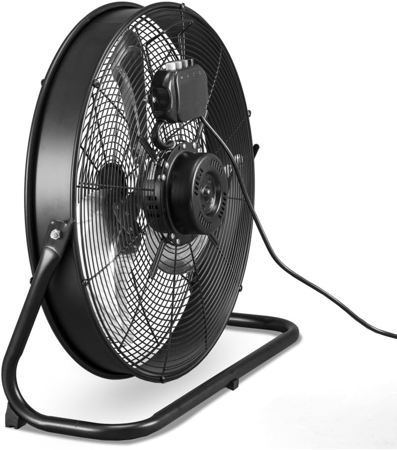 TROTEC Bodenventilator TVM 20 D – 120 Watt, Neigungswinkel 360°, 3 Stufen, Ø 50 cm, kippfester Stand