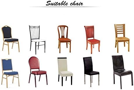 iEventStar Stuhlhussen Kunstleder PU Leder Lederoptik Wasserdicht Stuhlbezüge Sitzfläche Stuhlbezug