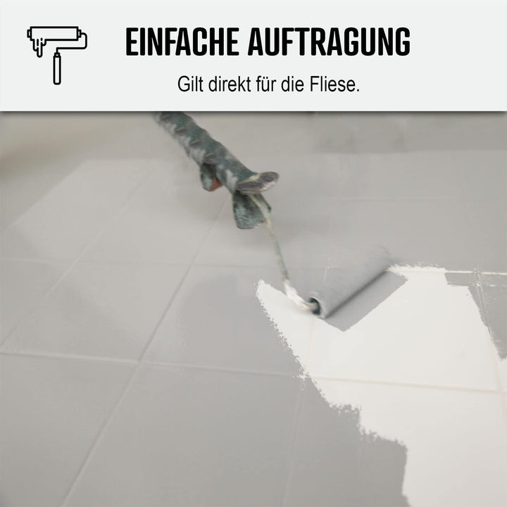 ARCANE INDUSTRIES FLIESENLACK : Fliesenfarbe für Küche und Badezimmer - Wandfliesen RAL 1015 - Helle