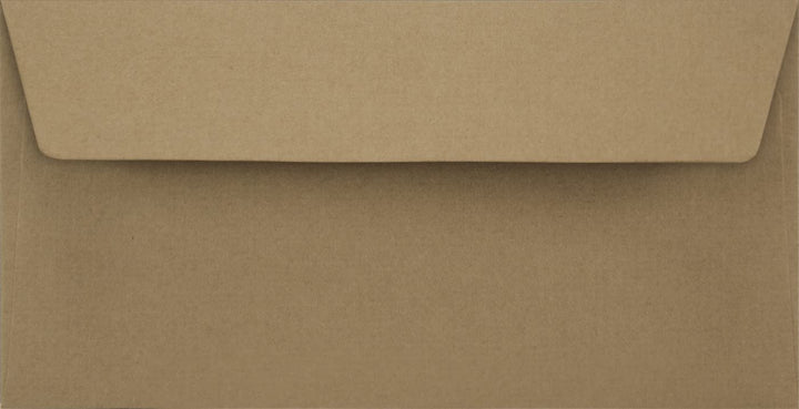 Netuno 500 Sandbraun DIN Lang Kraftpapier-Briefumschläge ohne Fenster 11 x 22 cm braune Umschläge DL