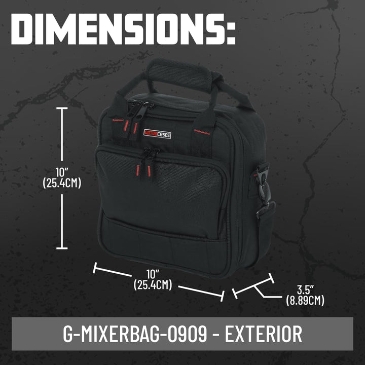 GATOR-Koffer aus verstärktem Nylon G-Mixerbag 09" x 09 0909 9" x 9" x 2.75", 0909 9" x 9" x 2.75"